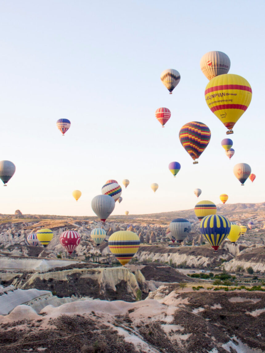Hot air balloons in Cappadocia, Turkey