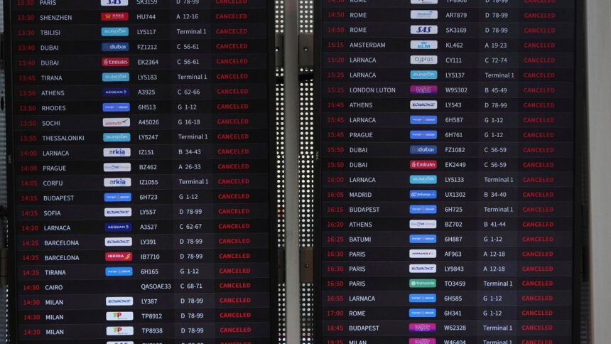 Israel's strike against Iran: flights have been repurposed or cancelled as airlines face airspace closure